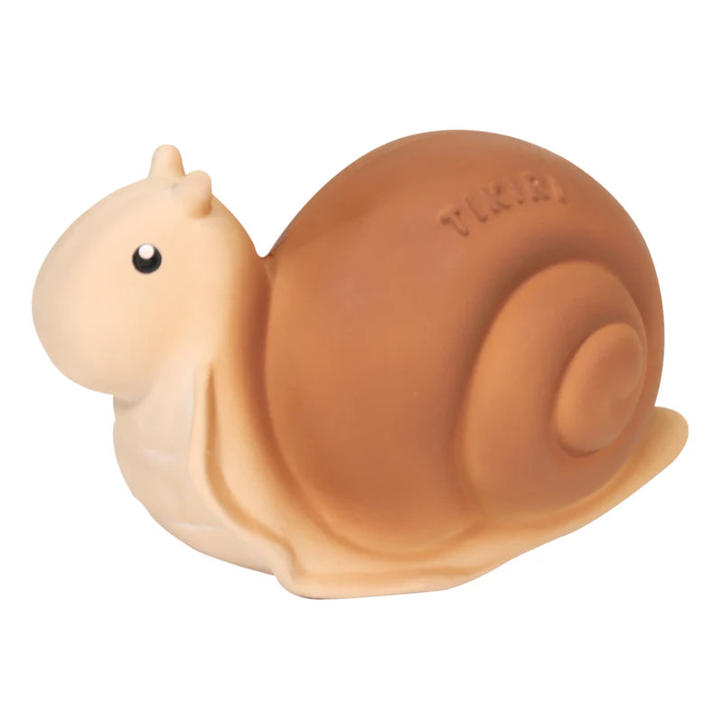 TIKIRI - SNAIL NATURAL RUBBER TOY 2.5"H