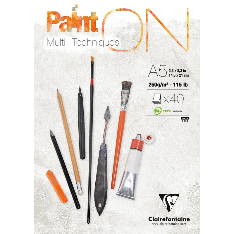 Painting on Multi Technic 250G 40 sheets A5 (5.8 x 8.3 in)