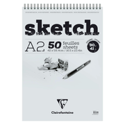 Sketchpad glued Ivory 90G 50 sheets A2