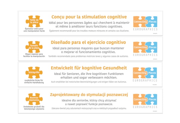 Eurographics - Connecting Pieces -104 pc Assortment