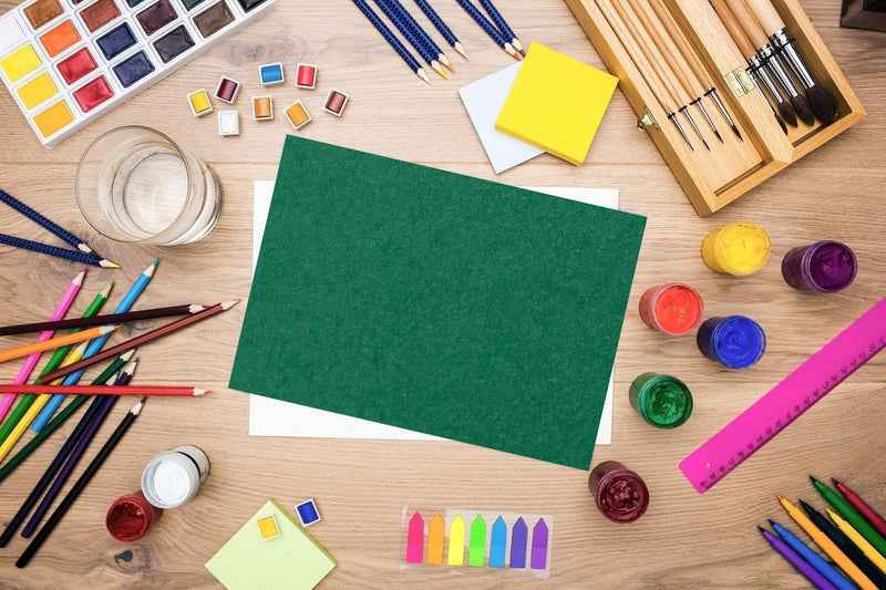Maya Cardboard 270G antique green  25 sheets (19.7 x 27.6 in)