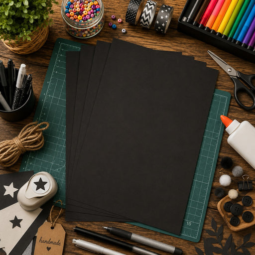 Maya Cardboard 270G  black 25 Sheets A4 (8.25 x 11.75 in)