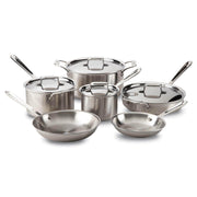 All-Clad - D5 Stainless Brushed 5 - Ply Bonded Cookware Set - 10-Piece Set