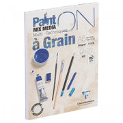 Grained Paint On Glued Pads 20 sheets A5 (5.8 x 8.3 in)