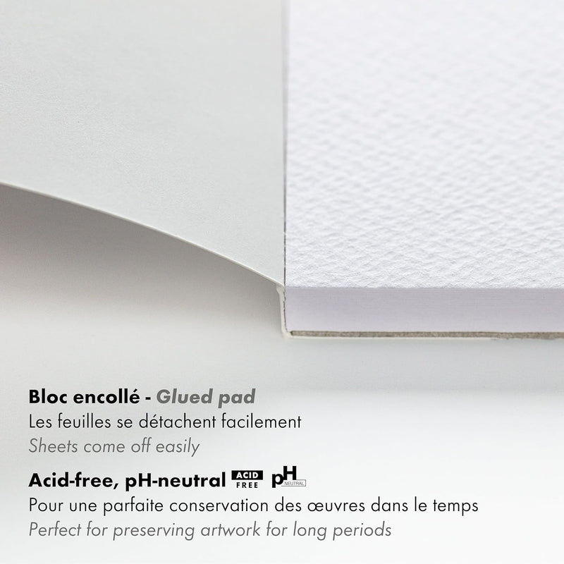 Grained Paint On Glued Pads 20 sheets A5 (5.8 x 8.3 in)