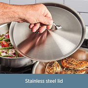 All-Clad - D3 Stainless 3 - Ply Bonded Cookware - Fry Pan with Lid - 12Inch