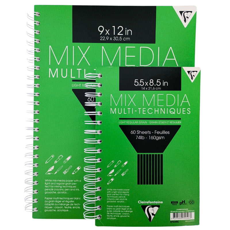 Sketchbook 160G Media Mix wirebound 60 sheets (5.5 x 8.5 in)