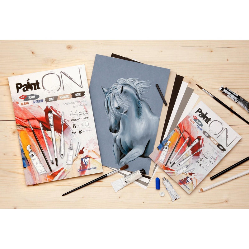 Paint'On 250G N°6 assorted Pad 24 sheets A5 (5.8 x 8.3 in)