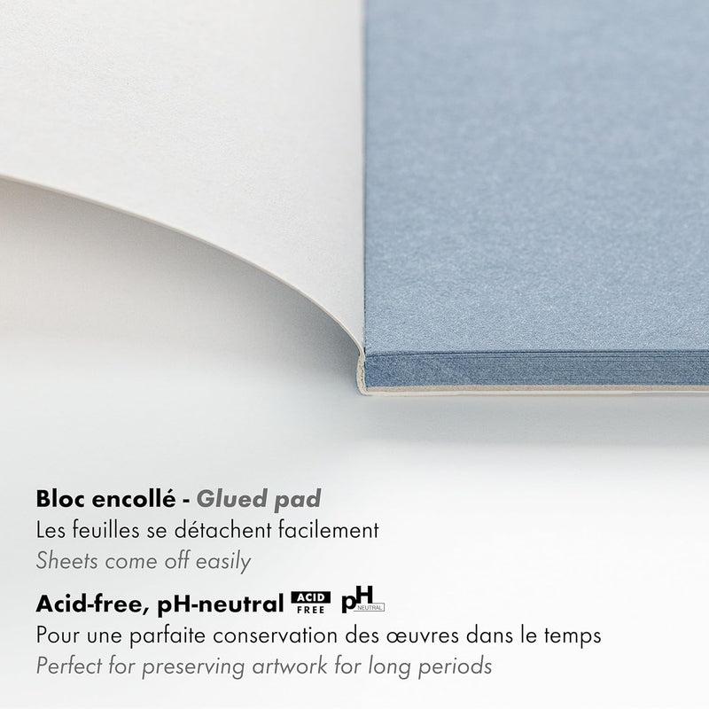 Paint'On Drawing pad  250G jean blue  15 sheets A5 (5.8 x 8.3 in)