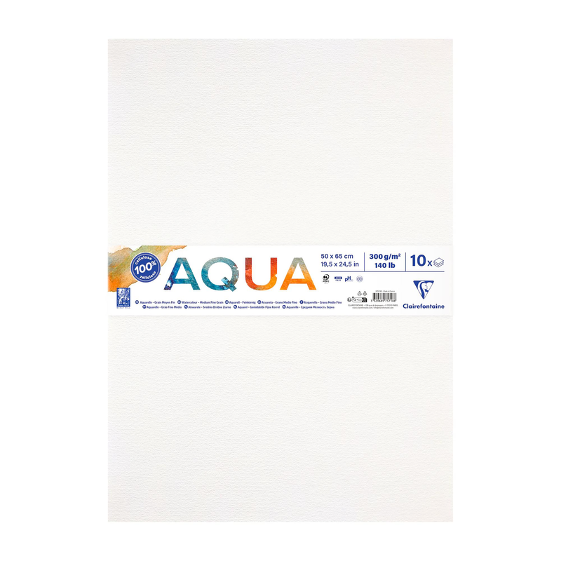 Paper Goldline Aqua300G paper pack of 10 sheets (19.7 x 25.6 in)