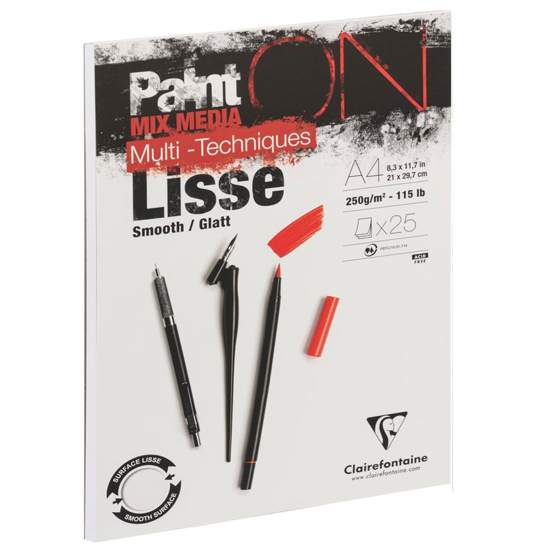 Paint'On Smooth white drawing pad 250G 25 sheets A4
