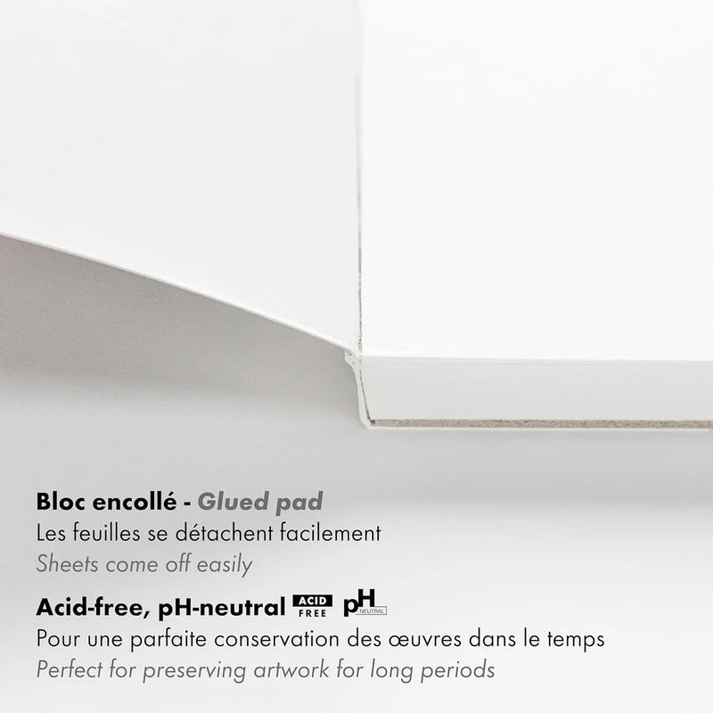 Clairefontaine - Paint'On Smooth white drawing pad A3 25S 250g