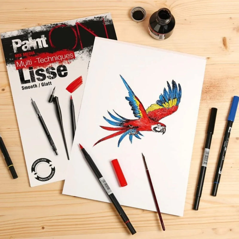 Clairefontaine - Paint'On Smooth white drawing pad A3 25S 250g