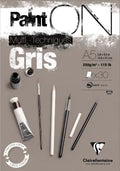 Clairefontaine - PAINT'ON GREY 250g. 15sh. 19.7x25.5