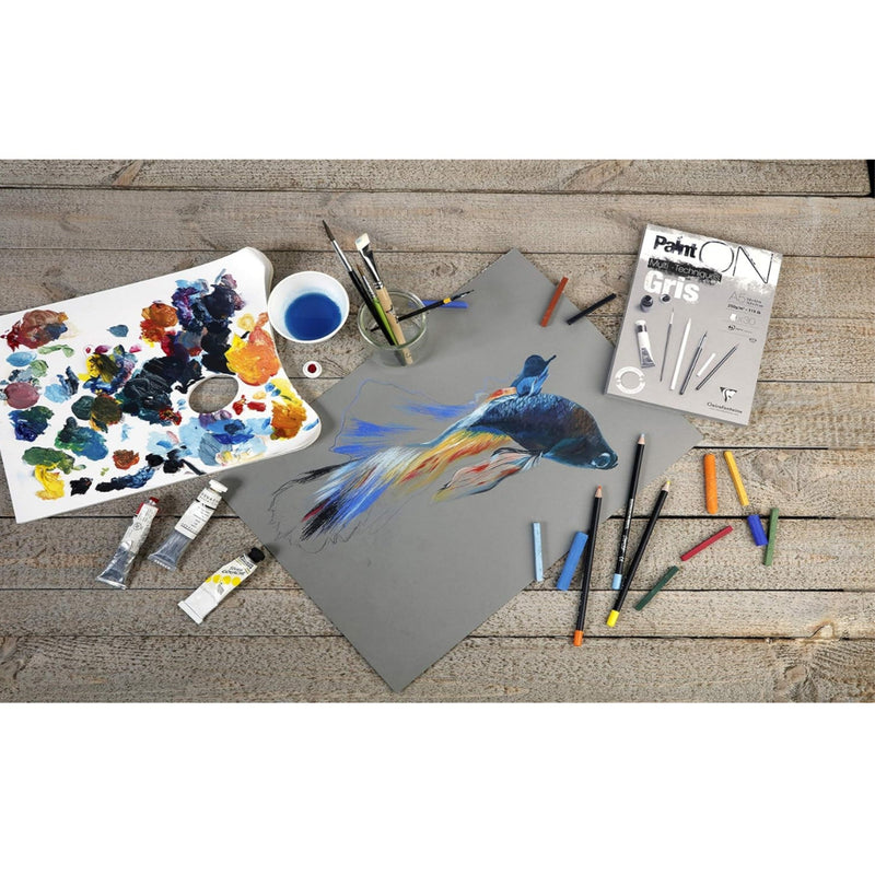 Painting on Gray A4 250G 30 sheets (8.25 x 11.75 in)