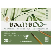 Glued drawing pad Bamboo 250G 20 sheets A7 L (2.9 x 3.9 in)