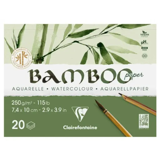 Glued drawing pad Bamboo 250G 20 sheets A7 L (2.9 x 3.9 in)