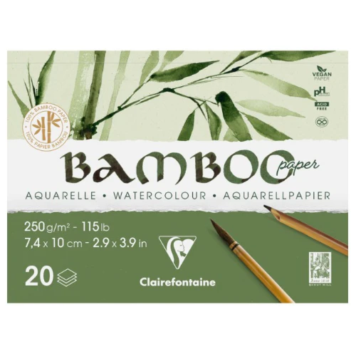 Clairefontaine Bamboo watercolour drawing pad – 10 × 15 cm landscape