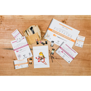 Watercolour Glued Pad 4 sides Fontaine Extra White Fine Grain 300G 15 pages (10.2 x 7.1 in)