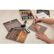 PastelGrain glued pad n°2 360G natural shades assorted 12 sheets (7.1 x 9.4 in)