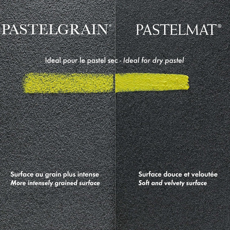 PastelGrain glued pad n°2 360G natural shades assorted 12 sheets (7.1 x 9.4 in)