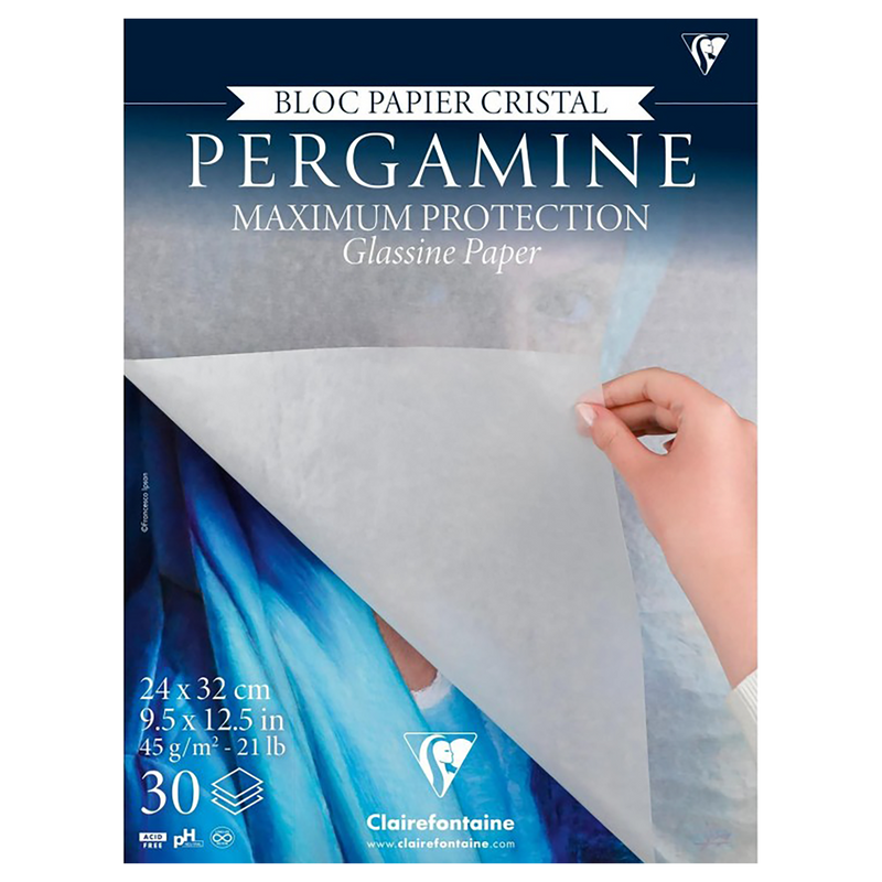 Pergamine Glassine Paper Pad 45G 30 sheets (9.45 x 12.6 in)