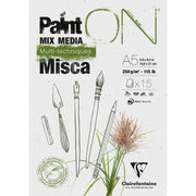 Glued Drawing Pad Paint'On Misca 250G 15 sheets A5 (5.8 x 8.3 in)