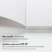 Glued Drawing Pad Paint'On Misca 250G 15 sheets A4 (8.25 x 11.75 in)