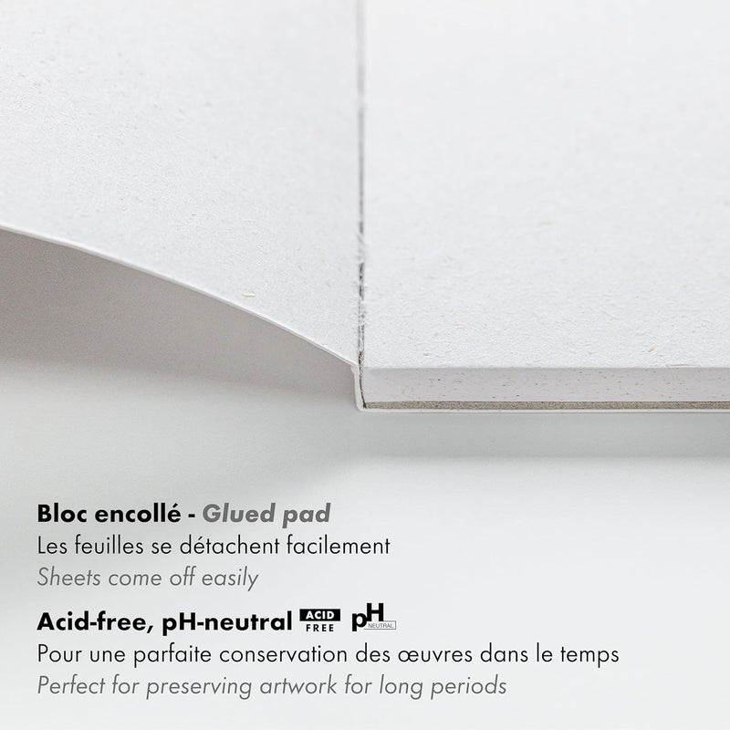 Glued Drawing Pad Paint'On Misca 250G 15 sheets A4 (8.25 x 11.75 in)