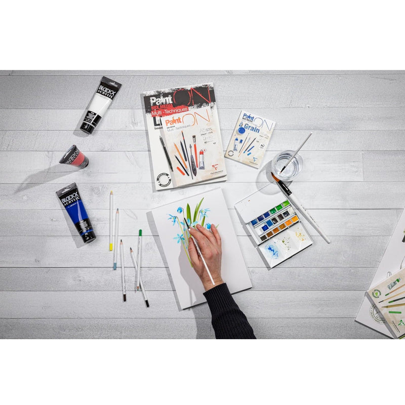 Glued Drawing Pad Paint'On Misca 250G 15 sheets A4 (8.25 x 11.75 in)