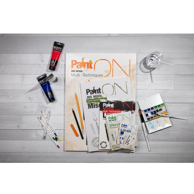 Glued Drawing Pad Paint'On Misca 250G 15 sheets A4 (8.25 x 11.75 in)