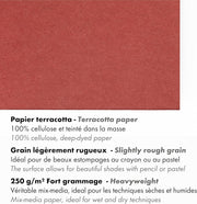 Glued Pad Paint'ON Terracotta 250G 20 sheets A5 (5.8 x 8.3 in)
