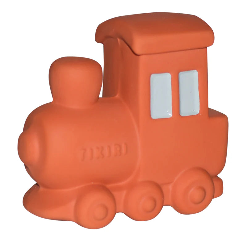 TIKIRI - TRAIN NATURAL RUBBER TOY 3"H