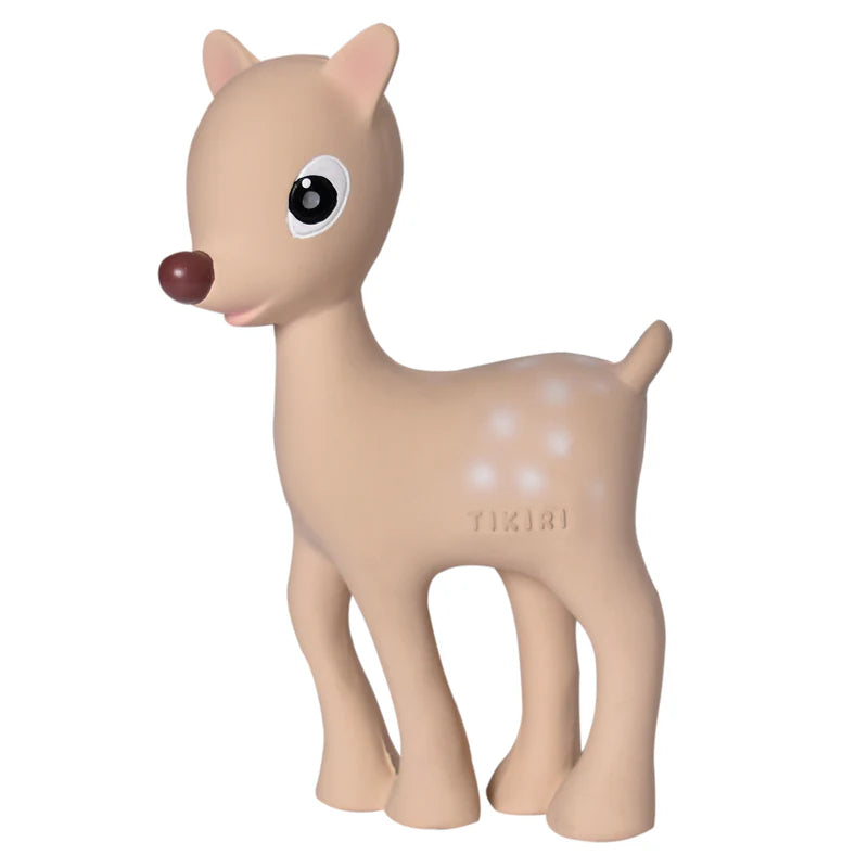 TIKIRI - RALPHIE THE REINDEER NATURAL RUBBER TOY 6.5"H