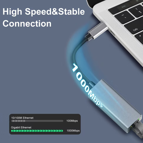 Adesso - USB-C to Ethernet Network adapter(TAA Compliant)