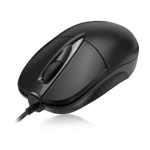 Adesso - Mouse Wired M6 3 Buttons optical scroll up to 1000dpi PC/Mac - Black
