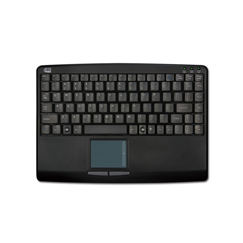 Adesso - Adesso Keyboard Wired SlimTouch Mini with Touchpad - Black
