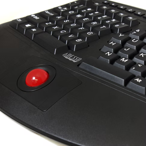 Adesso - Wireless Desktop Ergonomic Trackball Keyboard