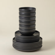 Pacifica - Seed Grey 18-piece Dinnerware Set with Bowl