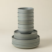 Pacifica - Artichoke Green 18-piece Dinnerware Set with Bowl