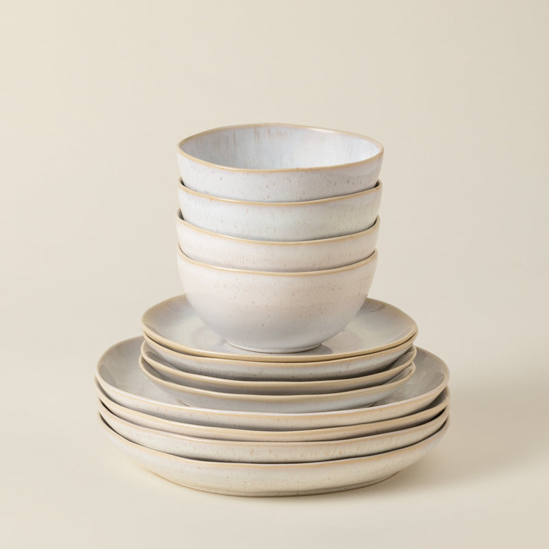 Eivissa - Sand Beige 12-piece Dinnerware Set with Bowl
