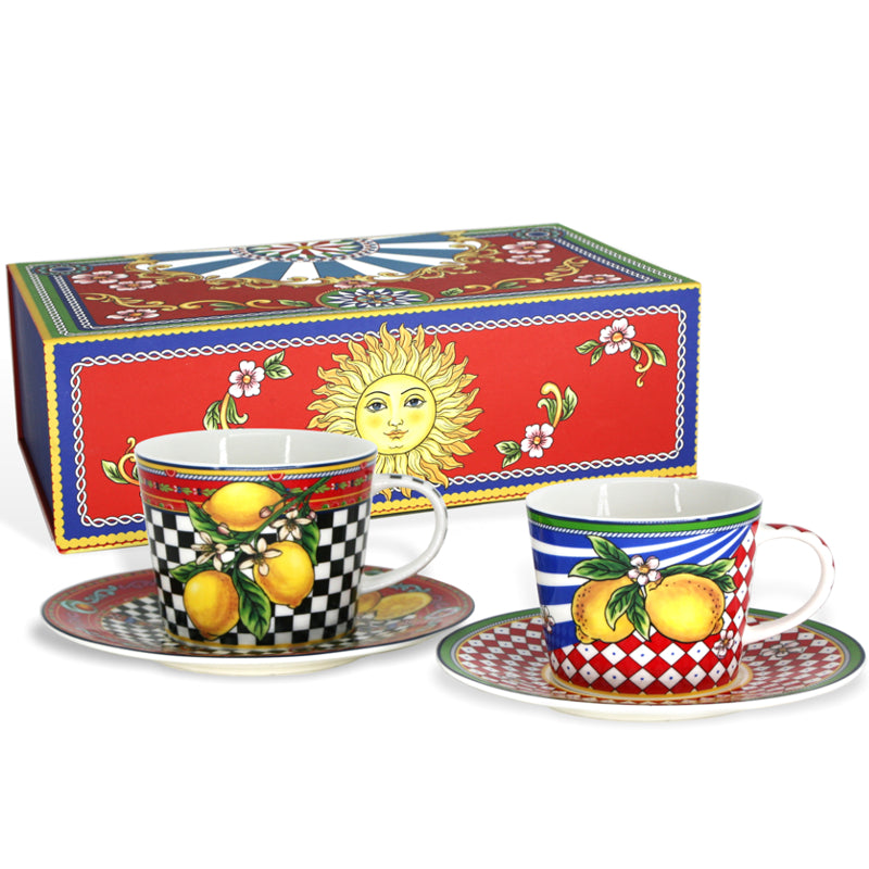 BIA - TESORO Cappuccino Cups & Saucers