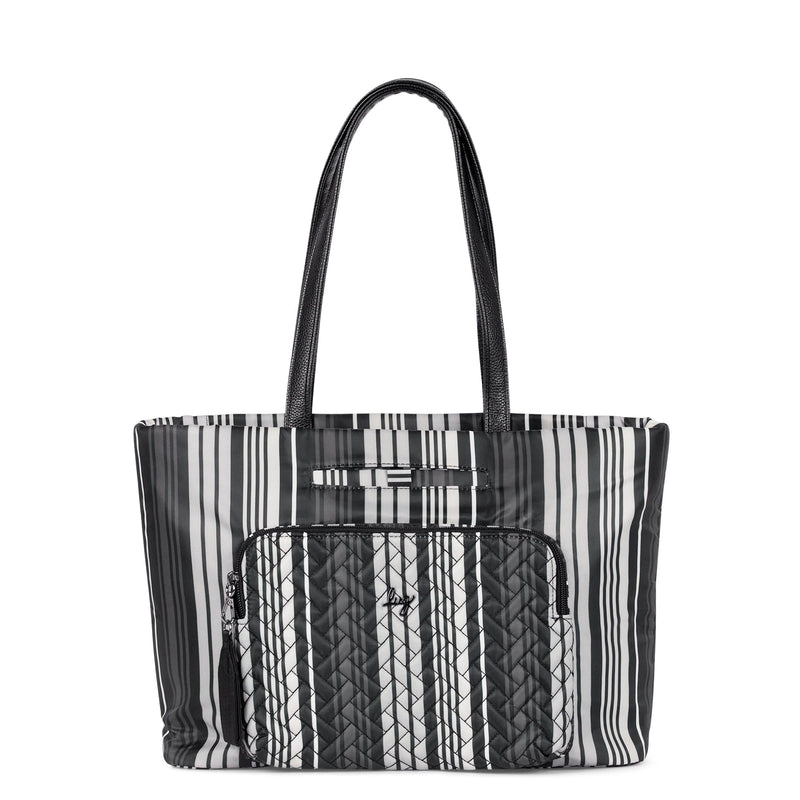 LUG Arpeggio Tote Bag in Love Stripe Black