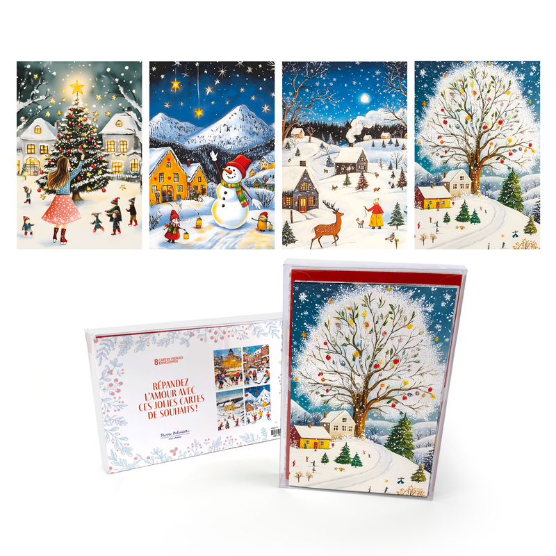 SIGNATURE HOLIDAY CARDS – SET OF 8 – SILENT NIGHT