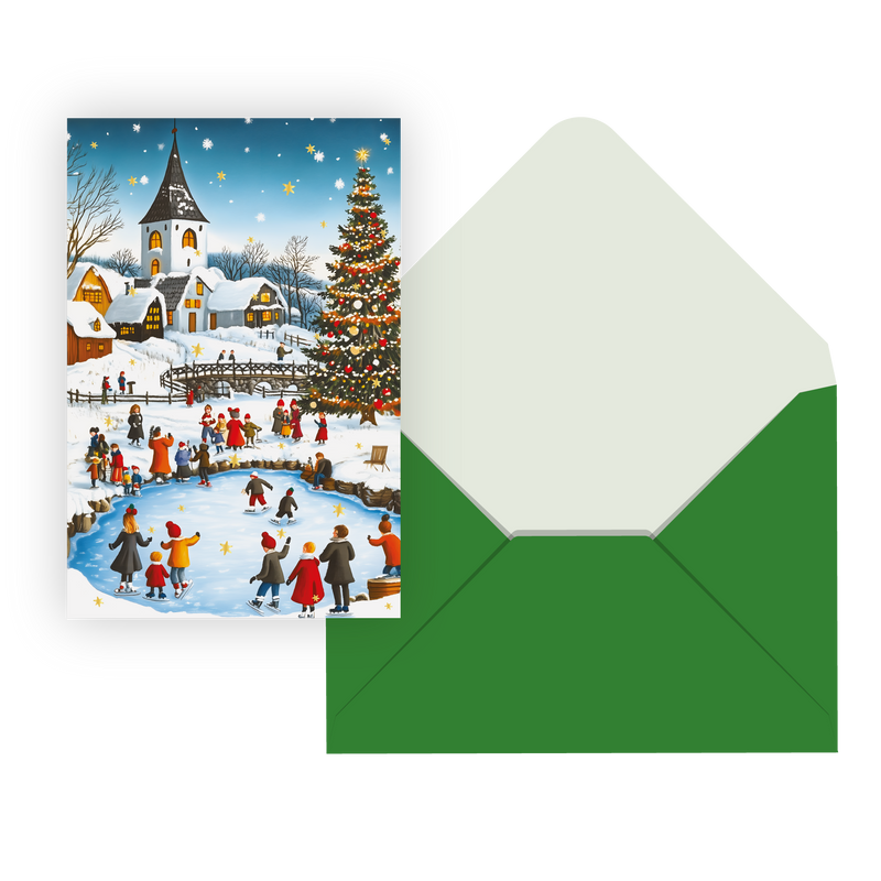 SIGNATURE HOLIDAY CARDS – IDV – SKATING