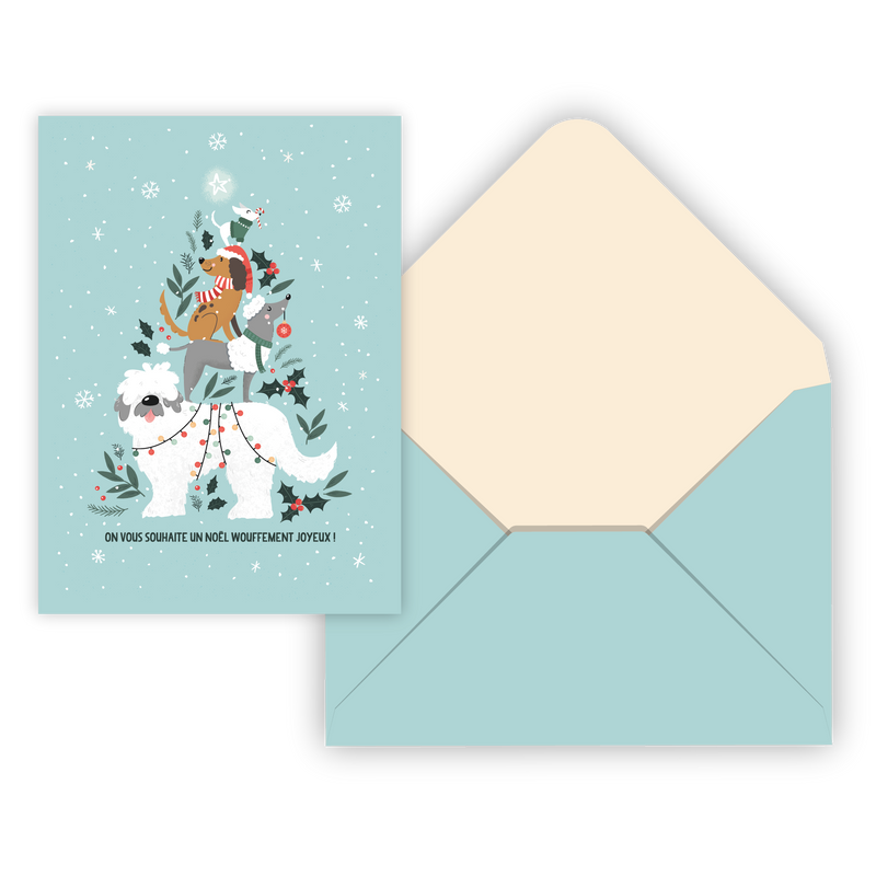 CARTE NOËL IDV./  NOËL WOAFEMENT JOYEUX