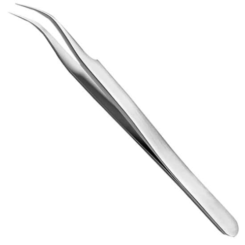 Belmonda - Tweezers Stainless Steel Curved 5"