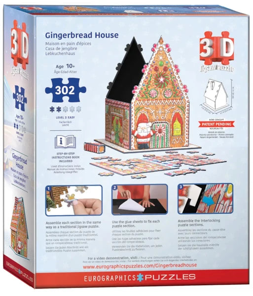 Eurographics - 3D Jigsaw Puzzle - Gingerbread House