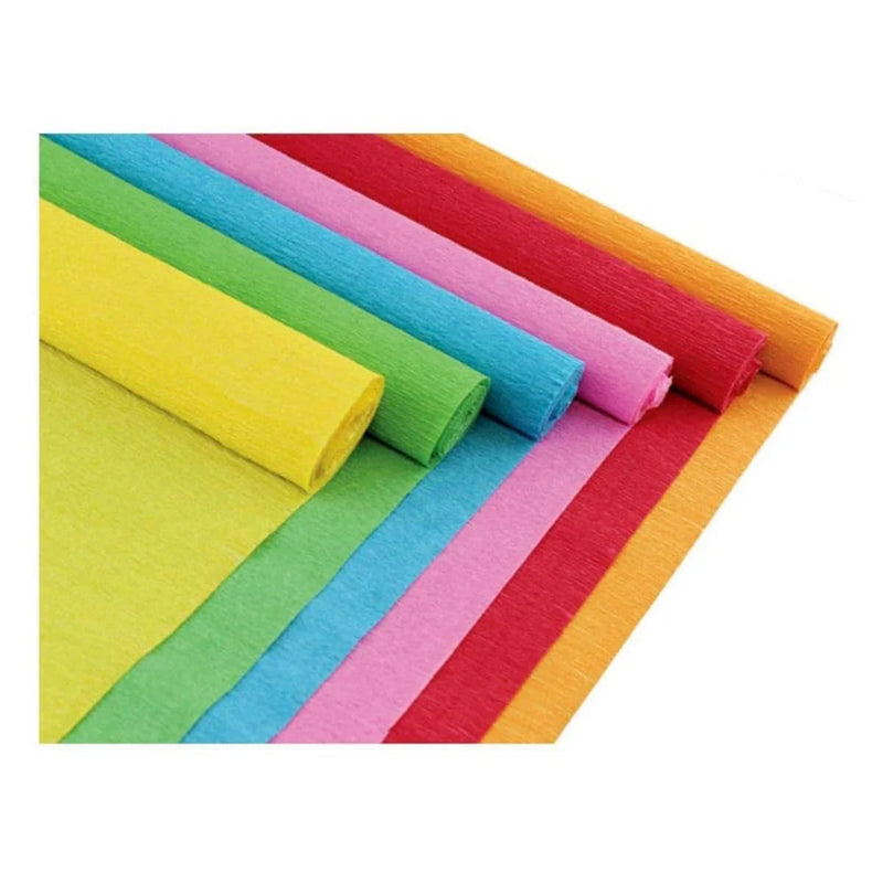Clairefontaine - Crepe Paper, 10 rolls 25x100cm, Bright assortment