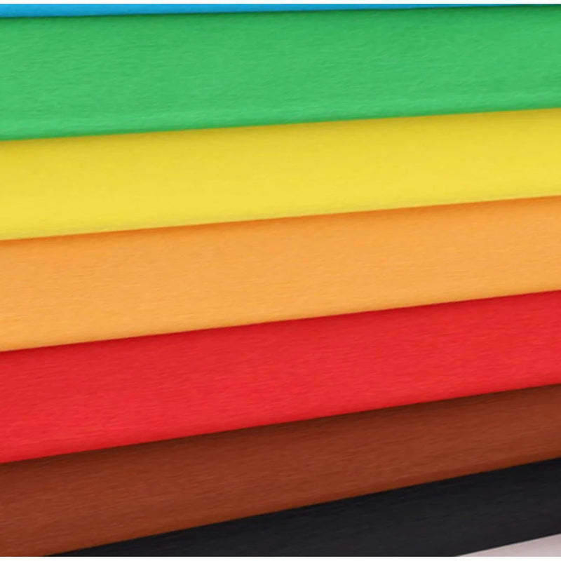 Clairefontaine - Crepe Paper, 10 rolls 25x100cm, Bright assortment